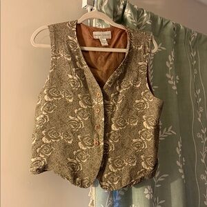 Casual Corner Floral Vest